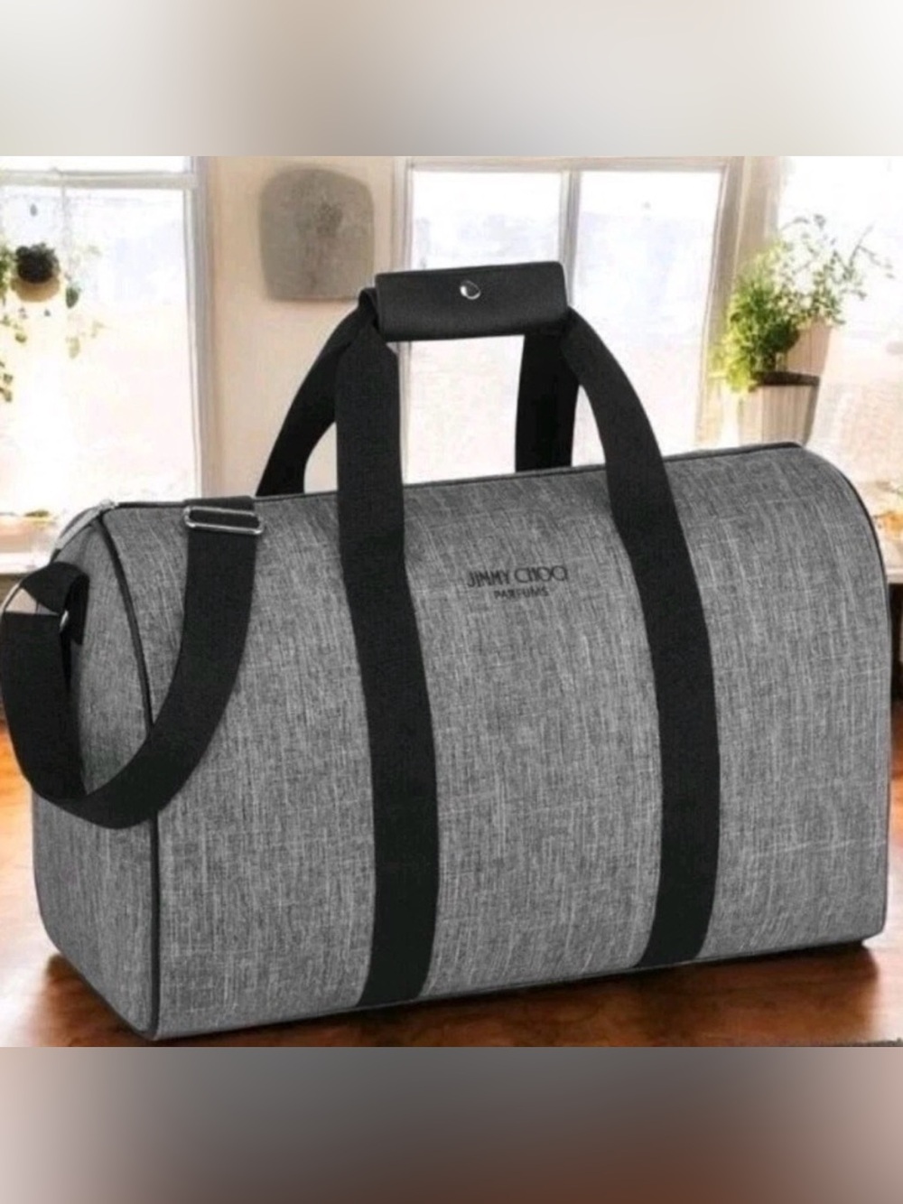 NEW Jimmy Choo Weekend Duffle Bag in Gray